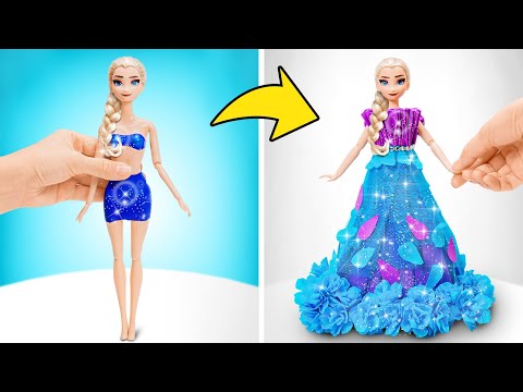 How To Make Beautiful Elsa Dress From Clay & Paper ❄️Easy Crafts with Mr. Maker by Imagine PlayWorld