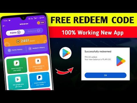 100% Working New Redeem Code App | Free Redeem Code App | Redeem Code App | Google Play Redeem Code