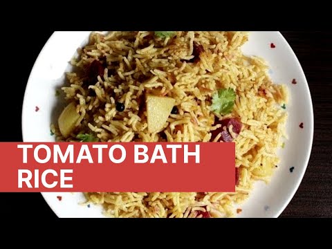 5 min easy preparation of Tomato bath rice