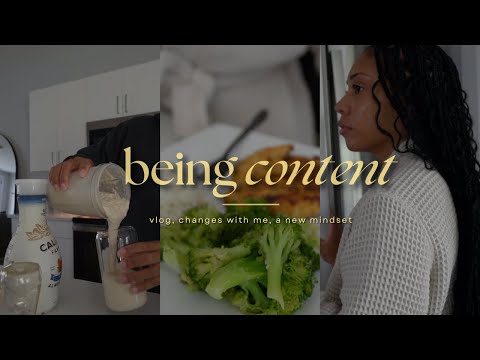 being content | vlog, changes with me, a new mindset, & more | Faceovermatter