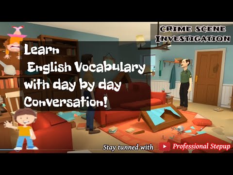 Learn English Vocabulary with Day by Day Conversation - Crime Scene Investigation