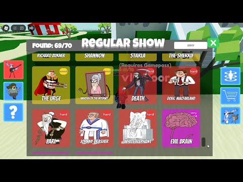 Find The Regular Show Walkthrough - All Locations (Roblox)