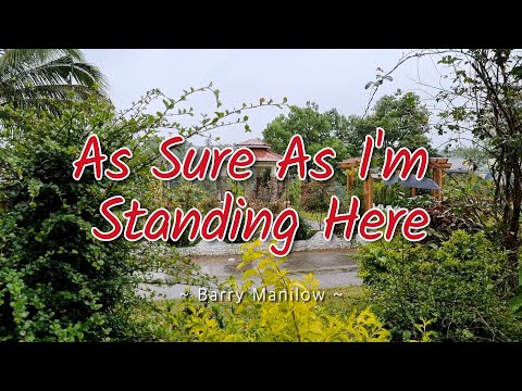 AS SURE AS I'M STANDING HERE - (Karaoke Version) - in the style of Barry Manilow