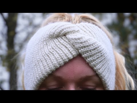 The SNOWFLAKE Headband | DOUBLE LAYERED Twisted Headband Crochet Tutorial