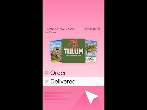 Creating a Tulum travel guide on Fiverr #shorts #travel #fiverr