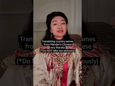 Translating country names from Chinese very literally