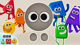 🌈 Colourblock Grey and Rainbow Friends! 🌈 | Learn Colours | Learningblocks