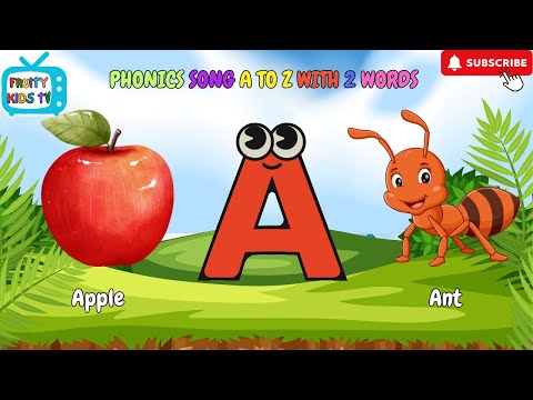 Phonics Song A to Z | Learn 2 Words for Each Letter! | ABC | Nursery Rhymes