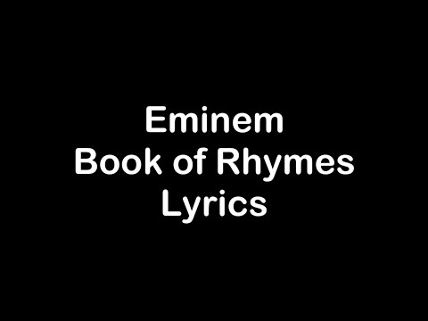 Eminem - Book of Rhymes [Lyrics]