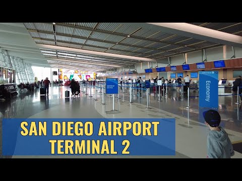 San Diego Airport (SAN) Terminal 2 Walk Thru April 2023 4K