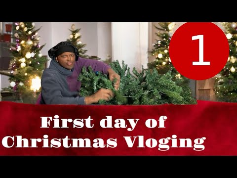 First day of Christmas Vloging putting up Christmas tree   ￼