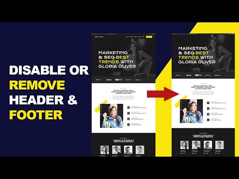 How to Remove or Disable Header and Footer from a WordPress Website