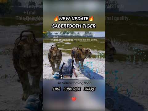 Sabertooth Tiger New Update BGMI #pubgmobile #sabertooth