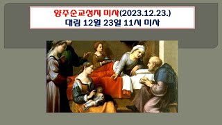 양주순교성지 미사(대림 3주간 12월 23일  11시 미사 2023.12.23.)