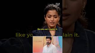 Rashmika Mandanna about Thalapathy Vijay 🤩 | #shorts