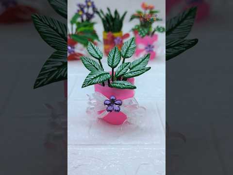 Diy Reuse Old Tea Light Diya🪔🪔🪔 Mini Plants Making With Clay🪔🎇✨Miniature Clay Plants(Model -3)