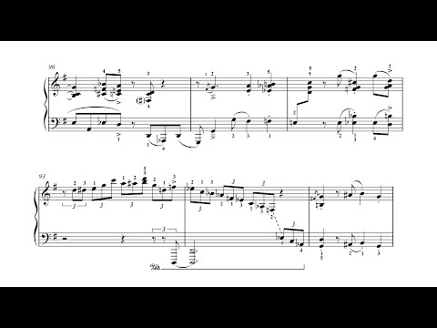 Nikolai Kapustin - Sonatina, Op. 100 (2000) [Score-Video]