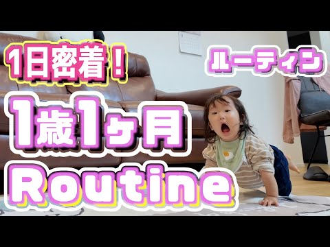 【1歳1ヶ月】赤ちゃんとの1日｜ルーティーン｜たっち｜手掴み