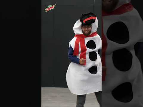 Snowman diced up a Christmas tree! #sports #blitzball #snowman #christmastree #costume #pitching