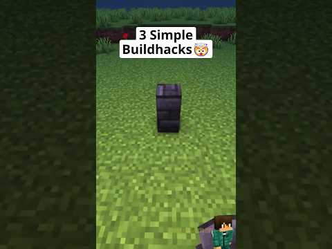 Minecraft 3 simple build hacks 🤯 #minecraft #minecraftbuildhacks #minecraftshorts