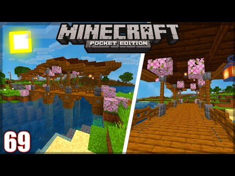 Fiz Uma PONTE MEDIEVAL! - Minecraft Survival 1.20 #69 (Minecraft Bedrock)