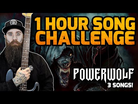 Can I Learn 3 POWERWOLF Songs In Under 1 Hour??