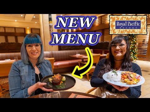 Universal Orlando NEW MENU 🏝️ Loews Royal Pacific Islands Dining Room food review 2024