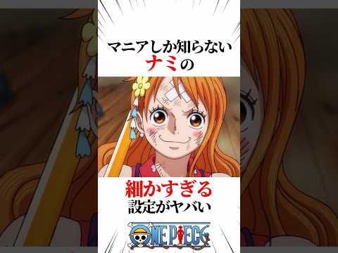 【ワンピース】マニアしか知らないナミの細かすぎる設定がヤバい #shorts #onepiece