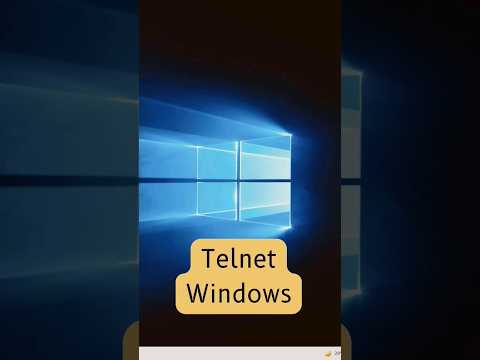 How to enable telnet client on windows pc #shortfeed