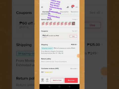 Paano mag place order Kay tiktok gamit Ang free  shipping voucher para Maka less sa shipping?