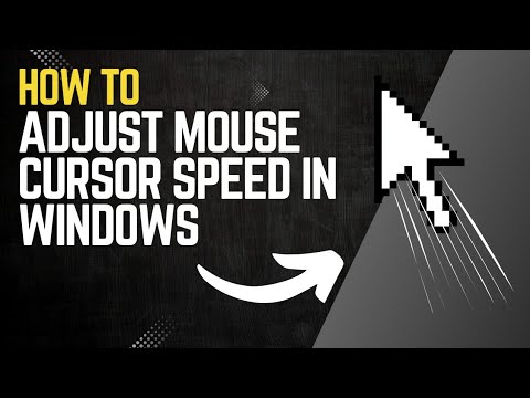 How to ADJUST CURSOR SPEED in WINDOWS