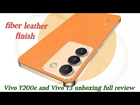 Vivo y200 e with Vivo T3 unboxing full review super amoled display Snapdragon processor #video