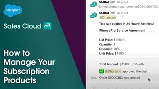 Sales Cloud Subscription Management Demo | Salesforce