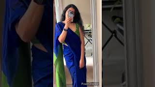 Sawan aur saree #sareedraping #sareelovers #sareeshortvideo