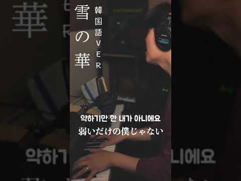 雪の華 韓国語バージョンを歌ってみた。翻訳あり