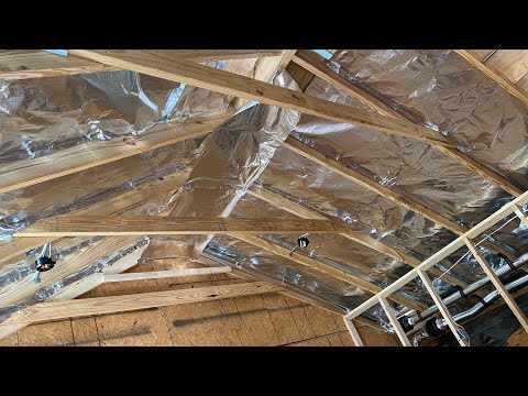 How To Install Radiant Barrier in a Cathedral Vaulted Ceiling Roof | Attic Foil