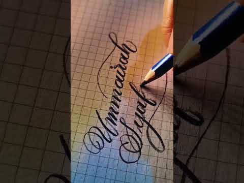 Ummairah Syaffika Handlettering | #subscribers #nameart #satisfying