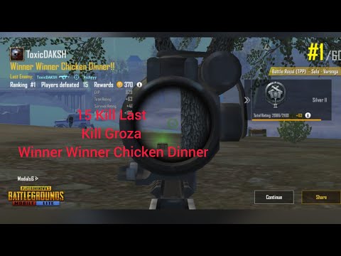 ToxicDAKSH | 15 Kill | Solo Game Play | PUBG Mobile Lite | WINNER WINNER CHICKEN DINNER