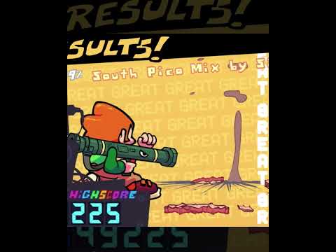 FNF UPDATE GREAT PICO WIN SCREEN (Friday night funkin' official) #shorts  #fnfweek8