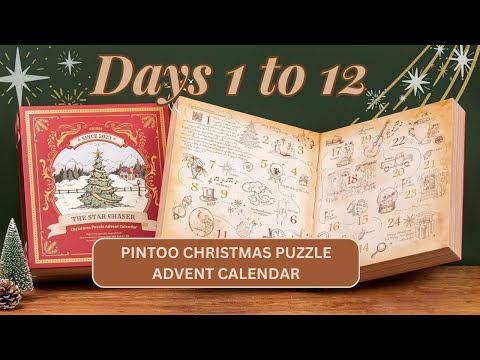 DAYS 1 to 12 - Pintoo Christmas Puzzle Advent Calendar #adventcalendar2023  #puzzle #jigsawpuzzle