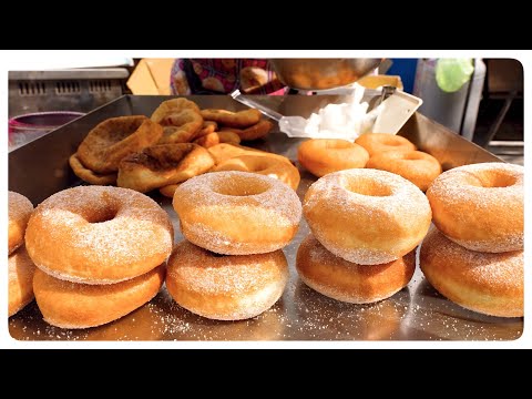 Street Donuts sold over thousands a day ! Fried Dough , Donuts Making skills - Taiwanese Street Food