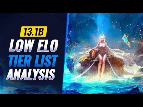 New Low Elo Tier List Patch 13.1B IN DEPTH ANALYSIS - League of Legends