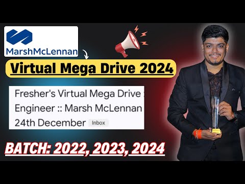 🔥Marsh McLennan Freshers Virtual Drive Update | Hiring Process | 2024, 2023, 2022 BATCH Hiring