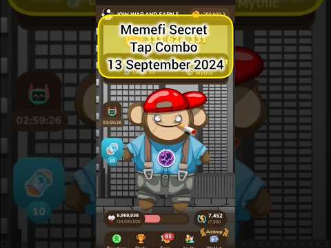 Memefi Secret Tap Combo 13 September 2024 #memefi #dailycombo