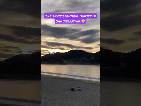 This is the Beauty of Concha Beach in San Sebastian, Spain… 🤩