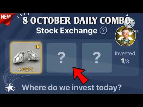 X Empire Stock Exchange 8 October | X Empire Investment Fund | X Empire Daily Combo Today