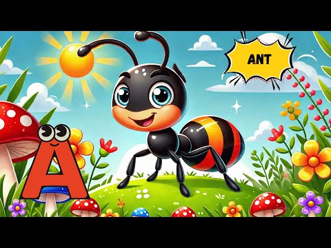 ABC Insects Song 🐜🦋 | A to Z Insect Adventure | Fun Kids Learning Song | #abcd #kids #learning