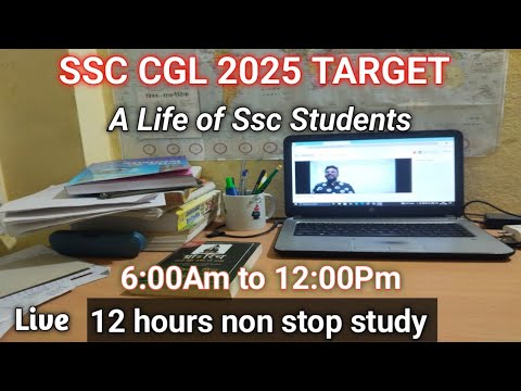 SSC CGL 2025 TARGET!  SSC CGL STUDY PREPARATION!  SSC CGL STUDY ROUTINE VLOG!  SSC ASPIRANTS LIVE