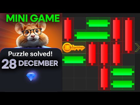 28 December Mini Game Puzzle Hamster Kombat Today | #puzzlegame Solved #hamsterkombat #minigame