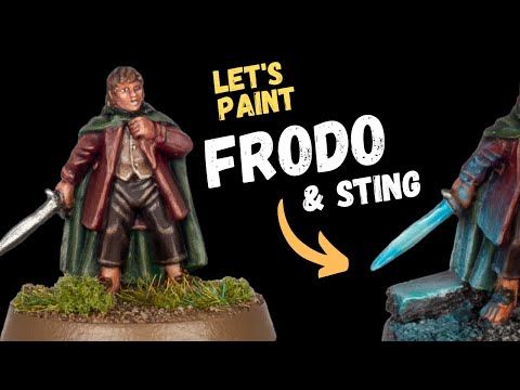 Mastering Middle-Earth: Paint Frodo and His Glowing Sword Like a Pro!